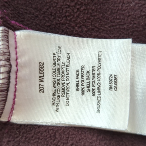 Columbia Fleece Zip Up Color Block Jacket MEDIUM Brown Mauve - Picture 3 of 16